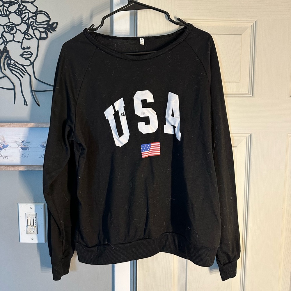 Black USA Sweatshirt